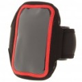 Neopreno esportes Armlet Armband para iPhone 4 - preto + vermelho