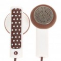 Elegante fone de ouvido com microfone para iPhone - café + White (3.5 MM Jack)