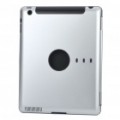 Alumínio liga de volta caso protetor para iPad 2 - prata