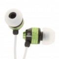 Elegante fone de ouvido In-Ear c / controle de Volume do microfone para o iPhone - verde (3.5 mm Jack/120 cm-cabo)