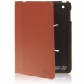 PU couro completo caixa protectora para iPad 2 - Brown