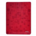 Ultrafinos caso protetor de couro para iPad 2 - vermelho