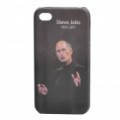 Steve Jobs 1955-2011 Memorial Back Case para iPhone 4 - preto