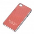 Plástico volta caso protetor para iPhone 4/4S - vermelho