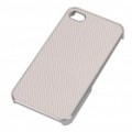 Elegante volta caso protetor para iPhone 4/4S - branco + ouro