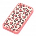 Protetor quadro de pára-choques com Back Case para iPhone 4 - branco + Rosa