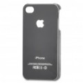 Na moda PVC volta caso protetor para iPhone 4/4S - preto