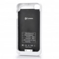 Recarregável 1400mAh externo bateria Back caso com pano de limpeza para iPhone 4 - branco