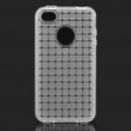 ROCK grade estilo Soft TPU volta caso protetor para iPhone 4/4S - branco transparente