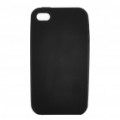 Silicone volta caso protetor para iPhone 4S - preto