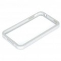 Protetor PVC Bumper Frame para iPhone 4S - branco + cinza