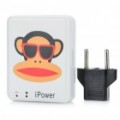 Paul Frank série 3200mAh viagem Emergncia Power Charger c / nos / EU ligar para o iPhone/Samsung (óculos)