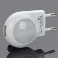 Adaptador de energia CA com / 2-LED luzes brancas + USB Data & Charging cabo definido para Apple iPhone - branco