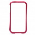 Protetora alumínio Alloy Bumper Frame com / Anti-Dust Plug Kits para iPhone 4S / 4 - vermelho