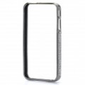 Elegante Shinning alumínio liga protetora Metal Bumper definido para iPhone 4 / 4S - Black