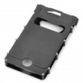 Maravilhoso iNox aço inox iPhone 4/4S Case - preto