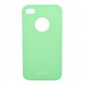 PC voltar caso protetor para iPhone 4 / 4S - verde