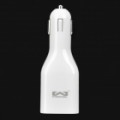 2-em-1 AC Power / carro cigarro Powered Charger para iPhone / iPad / iPod Touch - branco