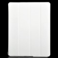 Recarregável 6000mAh externo bateria volta caso c / capa inteligente para iPad 2 - prata + branco