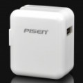 Pisen portátil USB Charging adaptador para iPhone/iPod/iPad - branco Marfim