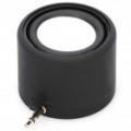 Recarregável Mini Speaker 3W para iPhone - preto (3.5 mm-Plug)