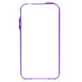 Pisen protetor Bumper quadro caixa do PC para iPhone 4 - roxo