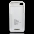 1900mAh recarregável externo bateria volta case para o iPhone 4S - branco