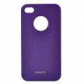 Simples Design PC voltar caso protetor para iPhone 4 - roxo