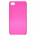 PC voltar caso protetor para iPhone 4 - Deep Pink