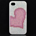 Elegante imitação Diamond PC voltar caso protetor para iPhone 4 / 4S