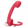 Retrô Radiation Protection monofone c / controle de Volume para celular - Red (3.5 mm-Plug)