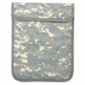 Radiação prova protetora bolsa saco interior para iPad 1 / 2 - camuflagem verde