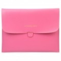 Elegante protetor PU couro Case para o novo iPad - Deep Pink