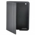 Moda inteligente cobrir caixa protectora para o novo iPad - preto