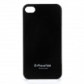 Elegante PC voltar caso protetor com Protector de ecrã para iPhone 4 / 4S - Black