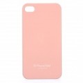 Elegante PC voltar caso protetor com Protector de ecrã para iPhone 4 / 4S - Pink