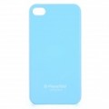 Elegante PC voltar caso protetor com Protector de ecrã para iPhone 4 / 4S - Blue