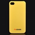 MYCOVER Ultra Thin PC caso protetor para iPhone 4 / 4S - amarelo