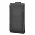 Protetor PU couro Case para o iPhone 4 / 4S - Black