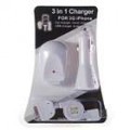 Adaptadores de carregador USB/AC/carro universal para todos os iPod/iPhone 2G/3G