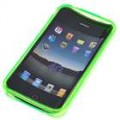 Protetor cristal de silicone para iPhone 4 - verde