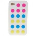 Protetor de silicone para iPhone 4 (branco)