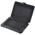 Protetor PU carregando saco de couro com filme Stand para Apple iPad (preto)