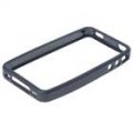 Protetor PVC borda Shell Case com tela guardas/Lavagem A roupa/Stylus para iPhone 4 (preto)