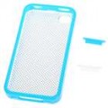 Protetora Crystal Case com dados Anti-Dust Kits para iPhone 4 (azul)