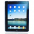 Borracha Gel Silicone volta caso protetor para iPad 2 - cinzento translúcido