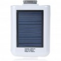 2400mAh Solar Powered Rechargeable bateria externa com cabo de dados USB para iPhone 4 (branco)