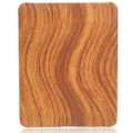 Protetora Wave Wood Grain estilo caso plástico duro voltar para Apple iPad - Brown