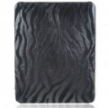 Protetor Zebra Stripe estilo caso plástico duro voltar para Apple iPad - Black