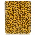 Protetora Leopard estilo caso plástico duro voltar para Apple iPad - Brown